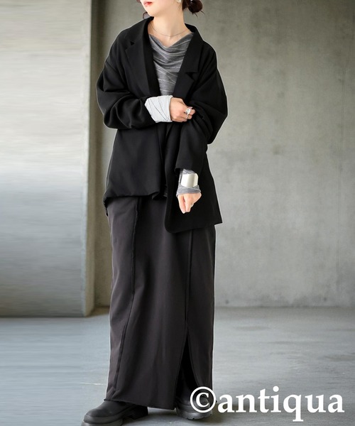 antiqua（アンティカ）の「ウェーブ柄アシンメトリートップス（その他トップス・レディース・ブラック/グレー・ONESIZE）」の15枚目の写真