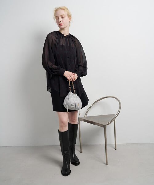 LANVIN en Bleu(ランバンオンブルー)の「カレンデショルダー(ショルダーバッグ・レディース・ブラック/ブラック系その他/シルバー/ベージュ・FREE)」の15枚目の写真