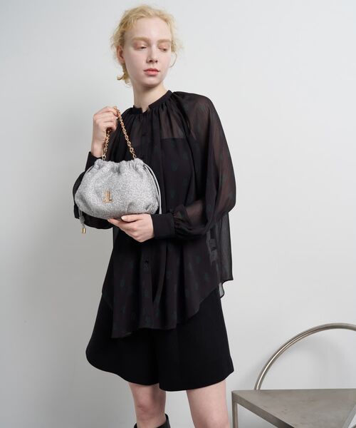 LANVIN en Bleu(ランバンオンブルー)の「カレンデショルダー(ショルダーバッグ・レディース・ブラック/ブラック系その他/シルバー/ベージュ・FREE)」の16枚目の写真
