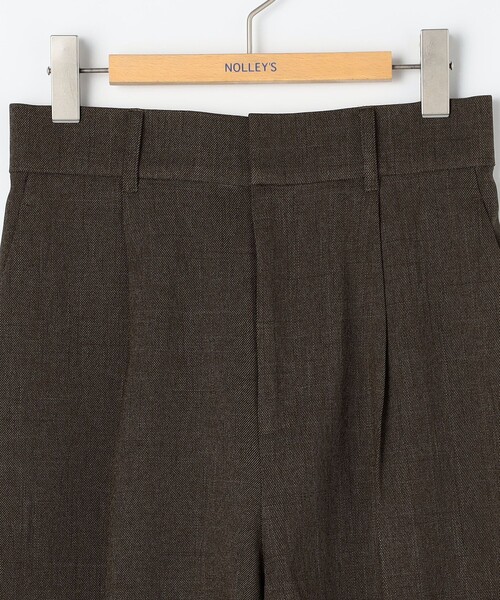 NOLLEY’S（ノーリーズ）の「《セットアップ対応》ウォッシャブルウール調ストレッチハーフパンツ（その他パンツ・レディース・ベージュ/ブラウン/ネイビー・38/36）」の13枚目の写真