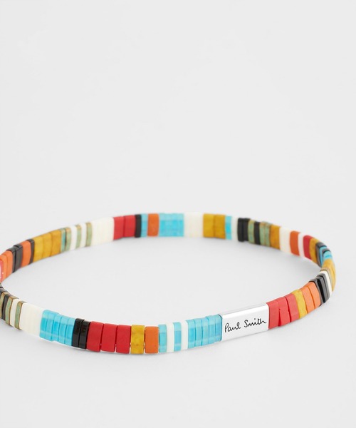 Paul Smith(ポールスミス)の「“Flat Beads” ブレスレット【250911 240】(ブレスレット・メンズ・ブラック/ターコイズブルー/ダークブルー・FREE)」の6枚目の写真