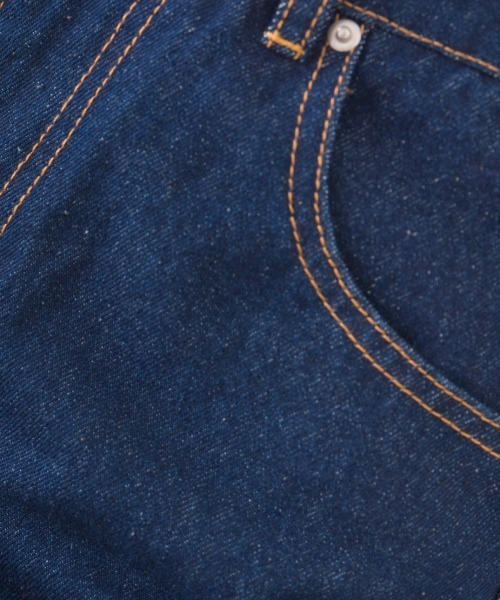 OMNES（オムネス）の「12oz ウォッシュ加工ハイウエストルーズワイドデニムパンツ（デニムパンツ・レディース・ブルー/ネイビー・SMALL/MEDIUM/LARGE）」の16枚目の写真