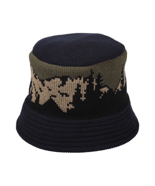 NANGA(ナンガ)の「JACQUARD KNIT HAT/ジャカード ニットハット(ハット・メンズ・ブラック/ネイビー・FREE)」の2枚目の写真