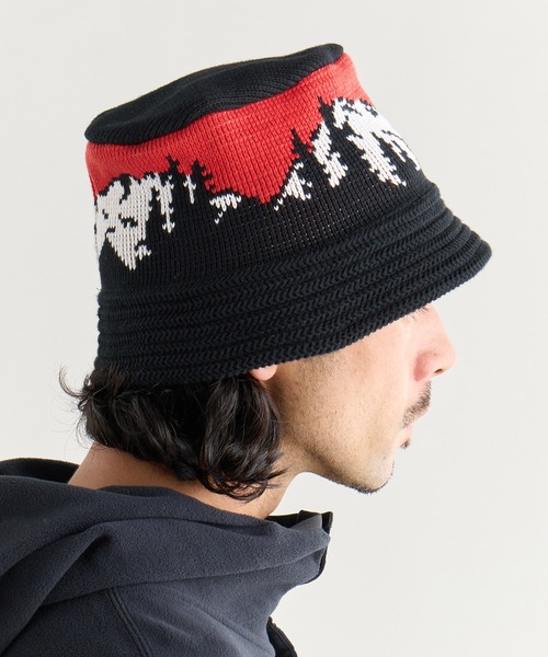 NANGA(ナンガ)の「JACQUARD KNIT HAT/ジャカード ニットハット(ハット・メンズ・ブラック/ネイビー・FREE)」の6枚目の写真