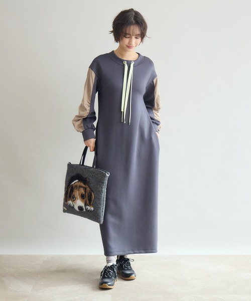 teresa cambi（テレサ・カンビ）の「【KATHARINE ROSS】【TERESACAMBI】 CAT/DOG（ハンドバッグ・レディース・ベージュ/ベージュ系その他/グレー・MEDIUM/FREE）」の10枚目の写真