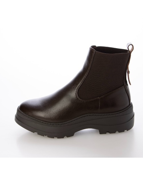 carino(カリーノ)の「厚底サイドゴアブーツ(ブーツ・レディース・ブラック/ダークブラウン/クリアブラック・24.5cm/24cm/23.5cm/23cm/22.5cm)」の4枚目の写真