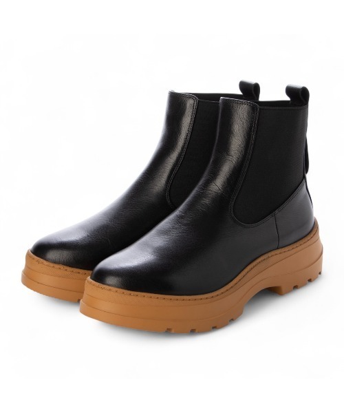 carino(カリーノ)の「厚底サイドゴアブーツ(ブーツ・レディース・ブラック/ダークブラウン/クリアブラック・24.5cm/24cm/23.5cm/23cm/22.5cm)」の19枚目の写真