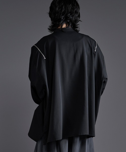Ellno Loset(エルノロゼット)の「ショルダージップチャイナシャツ(シャツ/ブラウス・メンズ・オフホワイト/ブラック・MEDIUM/SMALL/LARGE)」の17枚目の写真