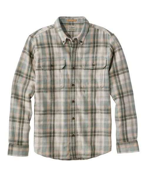 L.L.Bean(エルエルビーン)の「1912 フィールド・フランネル・シャツ、スライトリー・フィット(すっきりフィット) プラッド 米国フィット・レギュラー(シャツ/ブラウス・メンズ・ブルー系その他/ブラウン系その他/ブラウン系その他2/ブルー系その他2/グリーン系その他・MEDIUM/LARGE/SMALL)」の3枚目の写真