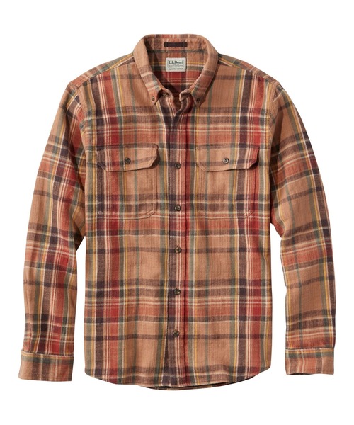 L.L.Bean(エルエルビーン)の「1912 フィールド・フランネル・シャツ、スライトリー・フィット(すっきりフィット) プラッド 米国フィット・レギュラー(シャツ/ブラウス・メンズ・ブルー系その他/ブラウン系その他/ブラウン系その他2/ブルー系その他2/グリーン系その他・MEDIUM/LARGE/SMALL)」の2枚目の写真