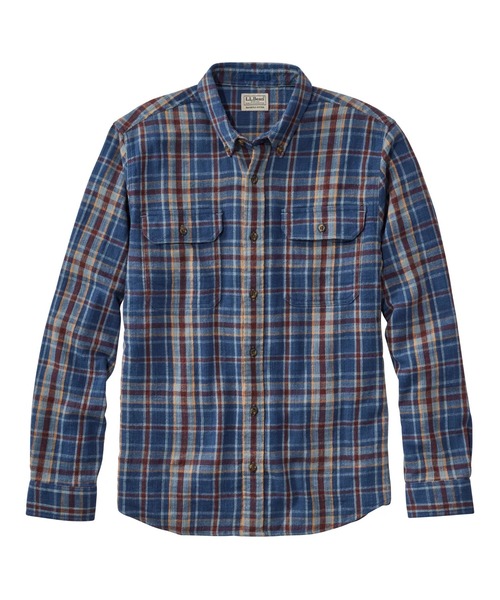 L.L.Bean(エルエルビーン)の「1912 フィールド・フランネル・シャツ、スライトリー・フィット(すっきりフィット) プラッド 米国フィット・レギュラー(シャツ/ブラウス・メンズ・ブルー系その他/ブラウン系その他/ブラウン系その他2/ブルー系その他2/グリーン系その他・MEDIUM/LARGE/SMALL)」の5枚目の写真