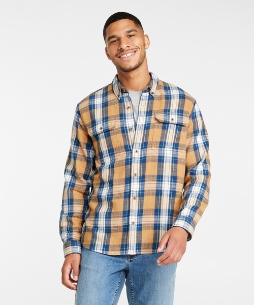 L.L.Bean(エルエルビーン)の「1912 フィールド・フランネル・シャツ、スライトリー・フィット(すっきりフィット) プラッド 米国フィット・レギュラー(シャツ/ブラウス・メンズ・ブルー系その他/ブラウン系その他/ブラウン系その他2/ブルー系その他2/グリーン系その他・MEDIUM/LARGE/SMALL)」の7枚目の写真