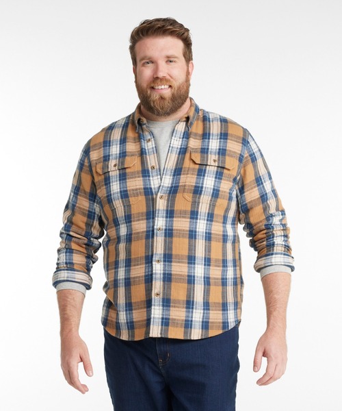 L.L.Bean(エルエルビーン)の「1912 フィールド・フランネル・シャツ、スライトリー・フィット(すっきりフィット) プラッド 米国フィット・レギュラー(シャツ/ブラウス・メンズ・ブルー系その他/ブラウン系その他/ブラウン系その他2/ブルー系その他2/グリーン系その他・MEDIUM/LARGE/SMALL)」の9枚目の写真