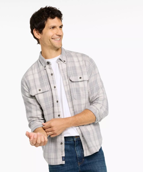 L.L.Bean(エルエルビーン)の「1912 フィールド・フランネル・シャツ、スライトリー・フィット(すっきりフィット) プラッド 米国フィット・レギュラー(シャツ/ブラウス・メンズ・ブルー系その他/ブラウン系その他/ブラウン系その他2/ブルー系その他2/グリーン系その他・MEDIUM/LARGE/SMALL)」の21枚目の写真