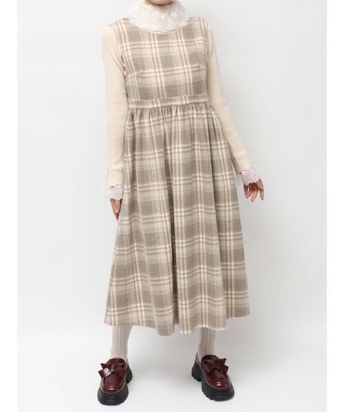 merry jenny（メリージェニー）の「back ribbonワンピース（ワンピース・レディース・ブラック/レッド/ベージュ/その他1・FREE）」の7枚目の写真