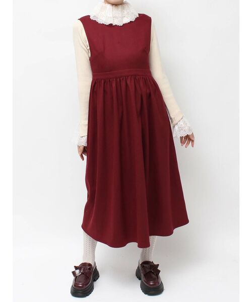 merry jenny(メリージェニー)の「back ribbonワンピース(ワンピース・レディース・ブラック/レッド/ベージュ/その他1・FREE)」の3枚目の写真