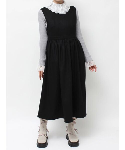 merry jenny(メリージェニー)の「back ribbonワンピース(ワンピース・レディース・ブラック/レッド/ベージュ/その他1・FREE)」の1枚目の写真