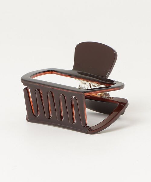 Shelly island（シェリーアイランド）の「アセチヘアクリップ（バレッタ/ヘアクリップ・レディース・グリーン/ブラウン/ホワイト・FREE）」の4枚目の写真