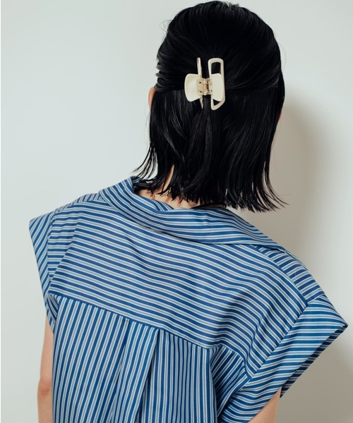 Shelly island（シェリーアイランド）の「アセチヘアクリップ（バレッタ/ヘアクリップ・レディース・グリーン/ブラウン/ホワイト・FREE）」の8枚目の写真