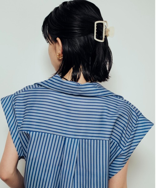 Shelly island（シェリーアイランド）の「アセチヘアクリップ（バレッタ/ヘアクリップ・レディース・グリーン/ブラウン/ホワイト・FREE）」の7枚目の写真