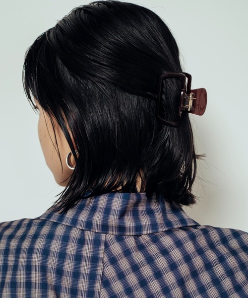 Shelly island（シェリーアイランド）の「アセチヘアクリップ（バレッタ/ヘアクリップ・レディース・グリーン/ブラウン/ホワイト・FREE）」の10枚目の写真