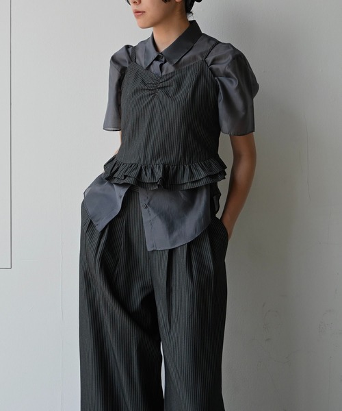 セール】half sleeve sheer SH（シャツ/ブラウス）｜WILLFULLY（ウィル