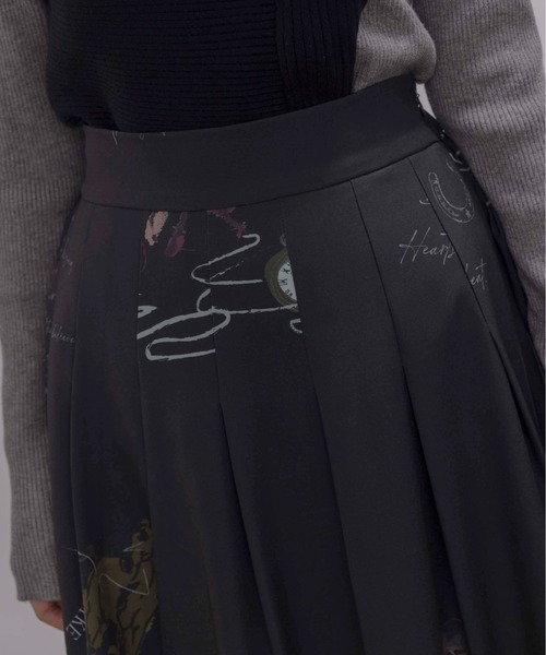 テキスト馬柄ptタックプリーツスカート（スカート）｜Eimee Law