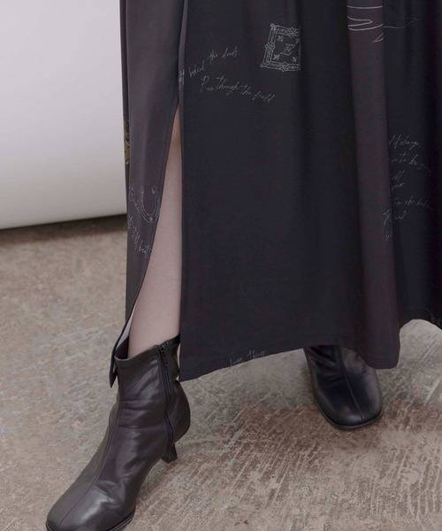 テキスト馬柄ptタックプリーツスカート（スカート）｜Eimee Law