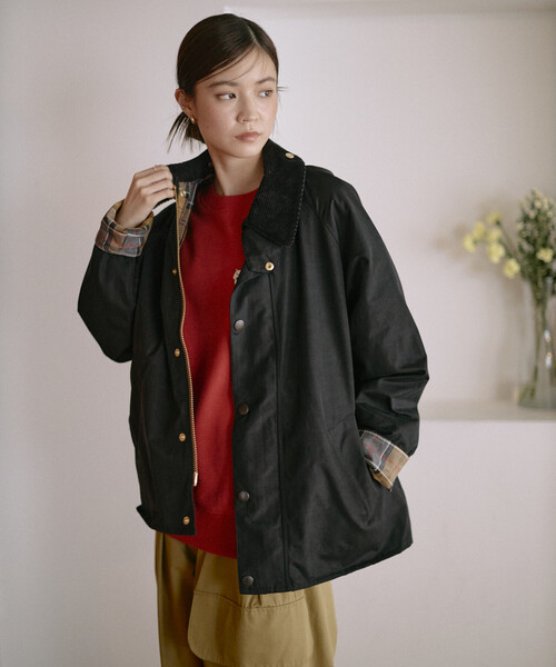 Barbour(バブアー)の「barbour/バブアー 別注 TRANSPORT / 252LCAS101 / トランスポート(ブルゾン・レディース・ブラック/オリーブ/ネイビー・34/36/38/40/42)」の7枚目の写真