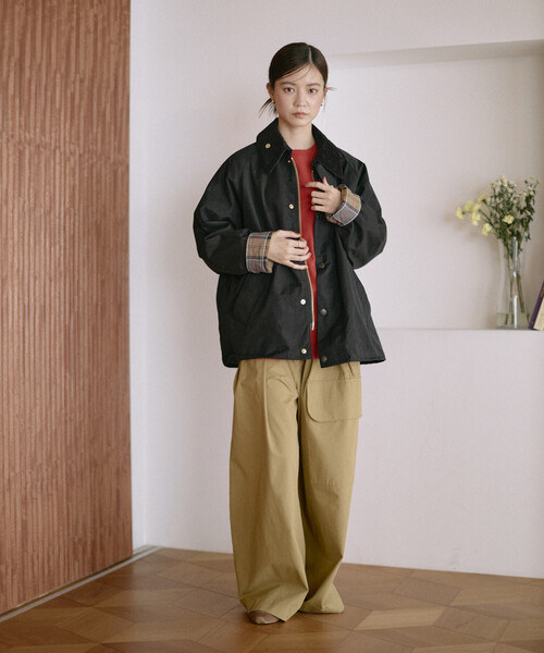 Barbour(バブアー)の「barbour/バブアー 別注 TRANSPORT / 252LCAS101 / トランスポート(ブルゾン・レディース・ブラック/オリーブ/ネイビー・34/36/38/40/42)」の11枚目の写真
