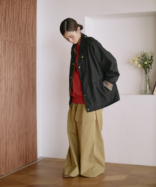 Barbour(バブアー)の「barbour/バブアー 別注 TRANSPORT / 252LCAS101 / トランスポート(ブルゾン・レディース・ブラック/オリーブ/ネイビー・34/36/38/40/42)」の12枚目の写真