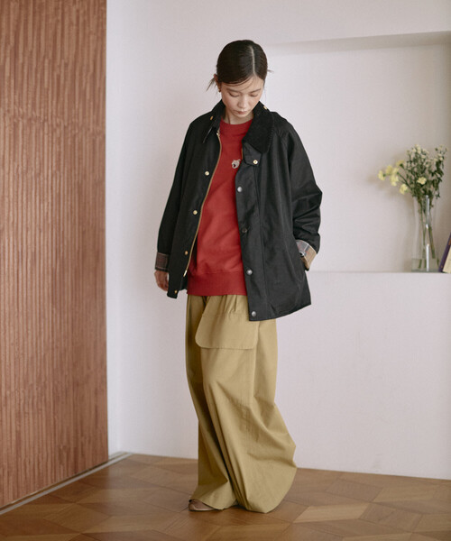 Barbour(バブアー)の「barbour/バブアー 別注 TRANSPORT / 252LCAS101 / トランスポート(ブルゾン・レディース・ブラック/オリーブ/ネイビー・34/36/38/40/42)」の13枚目の写真