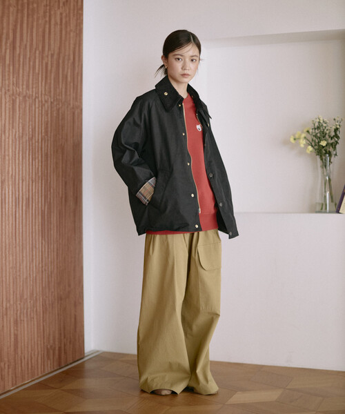 Barbour(バブアー)の「barbour/バブアー 別注 TRANSPORT / 252LCAS101 / トランスポート(ブルゾン・レディース・ブラック/オリーブ/ネイビー・34/36/38/40/42)」の14枚目の写真