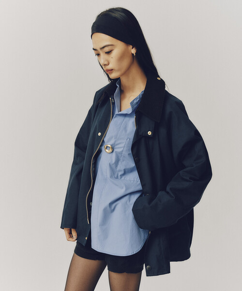 Barbour(バブアー)の「barbour/バブアー 別注 TRANSPORT / 252LCAS101 / トランスポート(ブルゾン・レディース・ブラック/オリーブ/ネイビー・34/36/38/40/42)」の18枚目の写真
