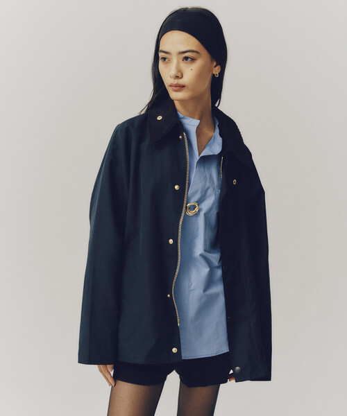 Barbour(バブアー)の「barbour/バブアー 別注 TRANSPORT / 252LCAS101 / トランスポート(ブルゾン・レディース・ブラック/オリーブ/ネイビー・34/36/38/40/42)」の19枚目の写真