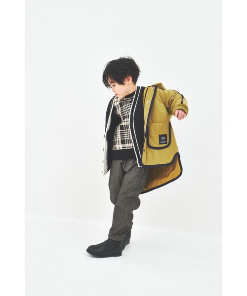 maarook（マルーク）の「タフタパイピング中綿ジャケット（その他アウター・キッズ・イエロー/ブラック・110cm/100cm/130cm/120cm/90cm）」の9枚目の写真
