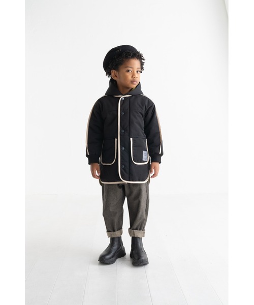 maarook（マルーク）の「タフタパイピング中綿ジャケット（その他アウター・キッズ・イエロー/ブラック・110cm/100cm/130cm/120cm/90cm）」の5枚目の写真