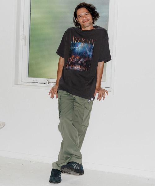 No Rain No Rainbow（ノーレインノーレインボー）の「mt9964-NR band T-shirt Tシャツ(NR25W-30)（Tシャツ/カットソー・メンズ・ベージュ/ネイビー/チャコール・S/M/L/XL）」の8枚目の写真