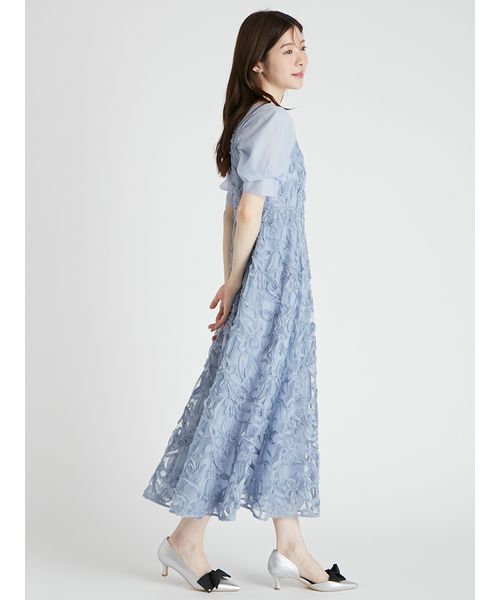 CELFORD（セルフォード）の「リリーエンブロイダリードレス（ドレス・レディース・ライトグレー・36）」の5枚目の写真