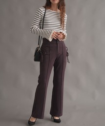 Nohea（ノヘア）の「マシュマロスエード左右レースアップフレアーパンツ（その他パンツ）」