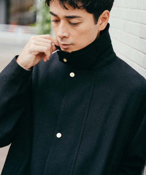 EDIFICE（エディフィス）の「2/30 ドライ ウール ツイル ブルゾン（その他アウター・メンズ・グリーン/ブラック・LARGE/MEDIUM/SMALL）」の14枚目の写真