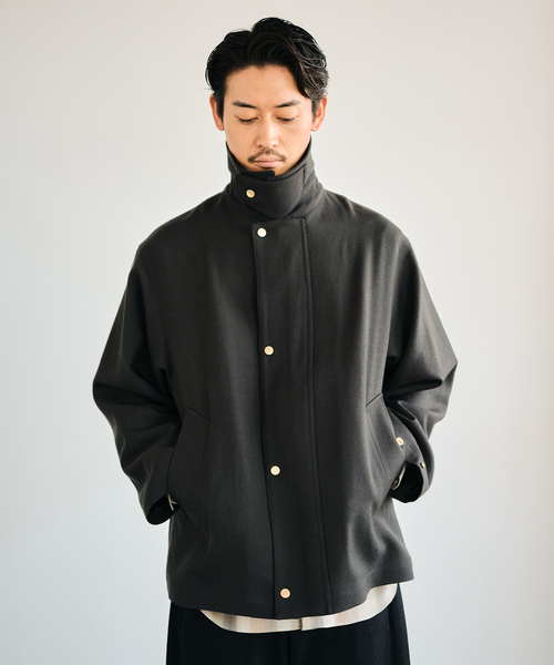 EDIFICE（エディフィス）の「2/30 ドライ ウール ツイル ブルゾン（その他アウター・メンズ・グリーン/ブラック・LARGE/MEDIUM/SMALL）」の20枚目の写真