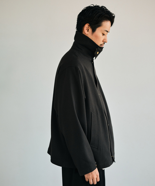 EDIFICE（エディフィス）の「2/30 ドライ ウール ツイル ブルゾン（その他アウター・メンズ・グリーン/ブラック・LARGE/MEDIUM/SMALL）」の9枚目の写真