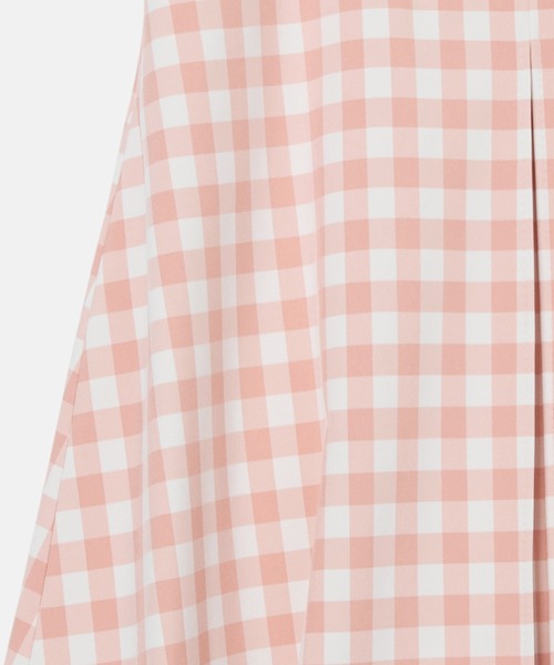 LE CIEL BLEU(ルシェルブルー)の「ギンガムプリントボンディドスカート / Gingham-Print Bonded Skirt(スカート・レディース・ピンク・38/36/34)」の9枚目の写真