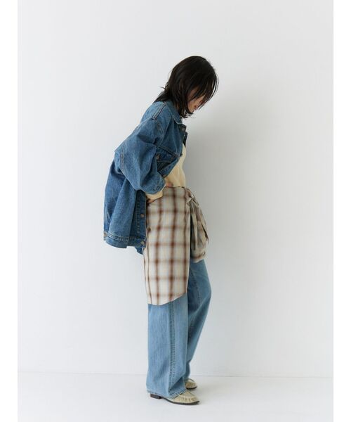 Ungrid(アングリッド)の「ビッグルーズチェックシャツ(シャツ/ブラウス・レディース・ブラウン/ネイビー・FREE)」の17枚目の写真