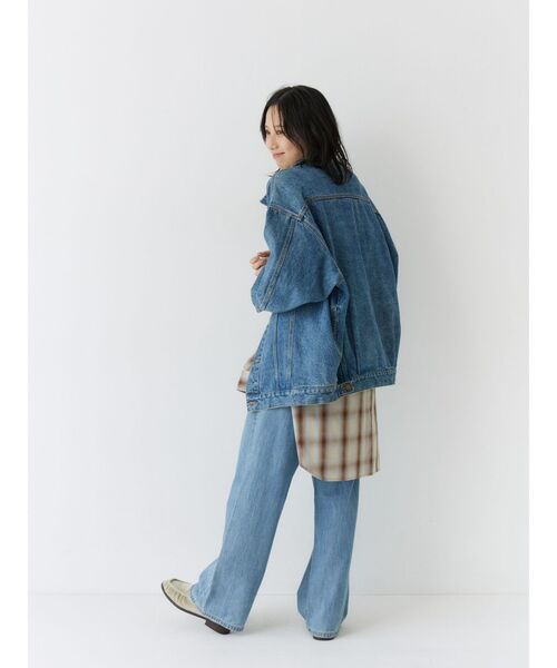 Ungrid(アングリッド)の「ビッグルーズチェックシャツ(シャツ/ブラウス・レディース・ブラウン/ネイビー・FREE)」の18枚目の写真