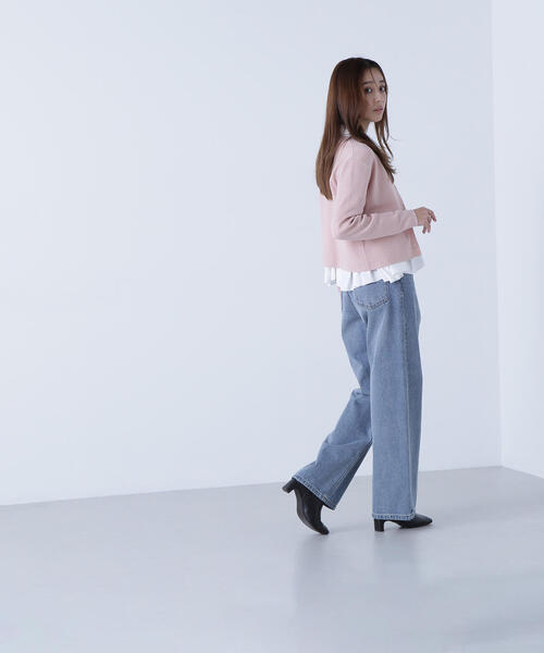 NATURAL BEAUTY BASIC(ナチュラルビューティーベーシック)の「◇ベーシックラメカーディガン(カーディガン/ボレロ・レディース・ブラウン/ピンク/グレー/オフホワイト・FREE)」の18枚目の写真