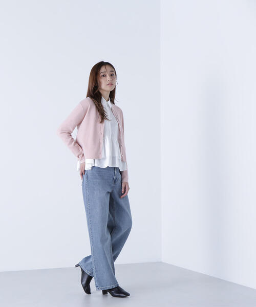 NATURAL BEAUTY BASIC(ナチュラルビューティーベーシック)の「◇ベーシックラメカーディガン(カーディガン/ボレロ・レディース・ブラウン/ピンク/グレー/オフホワイト・FREE)」の20枚目の写真