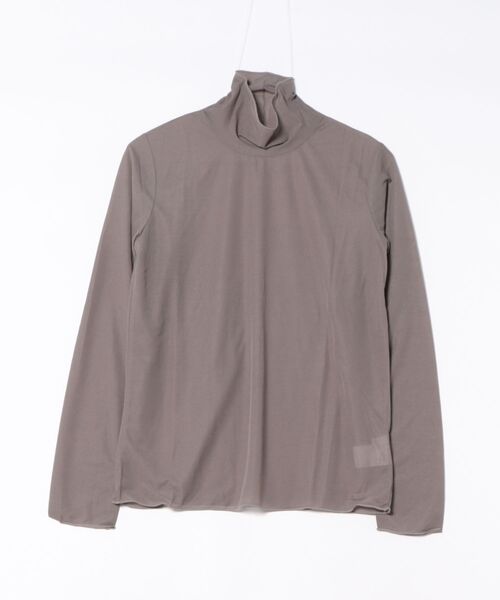 a.v.v(アーヴェヴェ)の「シアーストレッチハイネックトップス(Tシャツ/カットソー・レディース・ブラウン/アイボリー/ブラック/モカ・40/36/38)」の4枚目の写真