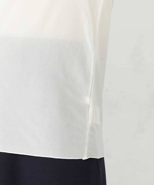 a.v.v(アーヴェヴェ)の「シアーストレッチハイネックトップス(Tシャツ/カットソー・レディース・ブラウン/アイボリー/ブラック/モカ・40/36/38)」の15枚目の写真